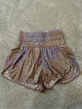 Free People Movement Lined The Way Home Running Short in Buti Bayan Tree Pattern